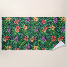 Groene tropen strandlaken