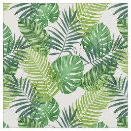 Groene Tropische Banaan Monstera Palm Fern Leaves Stof
