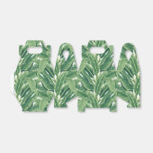 Groene tropische bananenbladeren bedankdoosjes (Uitgevouwen)
