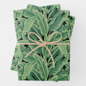 Groene tropische bananenbladeren inpakpapier vel (In situ)