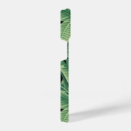 Groene tropische bananenbladeren iPhone hoesje (Rechterkant)
