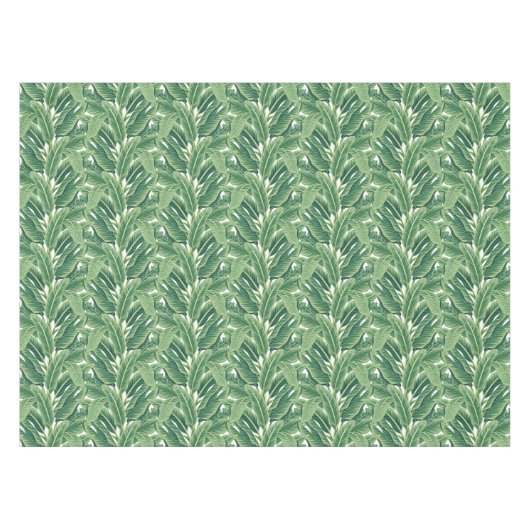 Groene tropische bananenbladeren tafelkleed (Voorkant (Horizontaal))