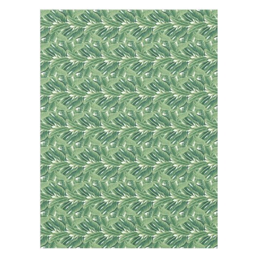 Groene tropische bananenbladeren tafelkleed (Voorkant)