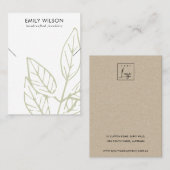 GROENE TROPISCHE BAND VAN DE FAUNA KETTING B VISITEKAARTJE (Voorkant / Achterkant)