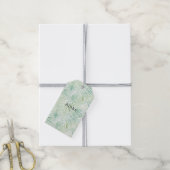 Groene Tropische Bladeren Aloha Cadeaulabel (Met Touw)