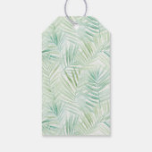 Groene Tropische Bladeren Aloha Cadeaulabel (Achterkant)