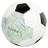 Groene Tropische Bladeren Aloha Voetbal (Drie kwart)