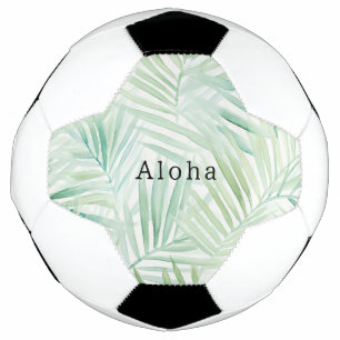 Groene Tropische Bladeren Aloha Voetbal