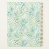 Groene Tropische Bladeren Aloha Vogel Planner (Achterkant)