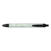 Groene Tropische Bladeren Aloha Zwarte Inkt Pen (Achterkant)