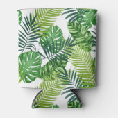 Groene tropische bladeren blikjeskoeler (Voorkant)