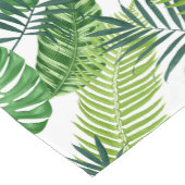 Groene tropische bladeren korte tafelloper (Hoek)