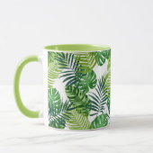 Groene tropische bladeren mok (Links)