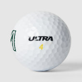 Groene Tropische Bladeren Monogram M Golfballen (Logo)