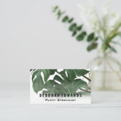 Groene Tropische Bladeren | Monstera Visitekaartje (Staand voorkant)
