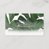 Groene Tropische Bladeren | Monstera Visitekaartje (Achterkant)