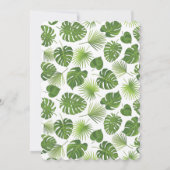 Groene Tropische Bladeren Patroon Stijlvolle bruil Kaart (Achterkant)