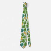Groene Tropische Bladeren Stropdas (Voorkant)