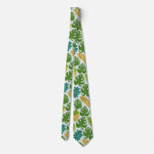 Groene Tropische Bladeren Stropdas (Achterkant)