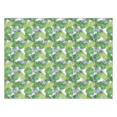 Groene Tropische Bladeren Tafelkleed (Voorkant (Horizontaal))