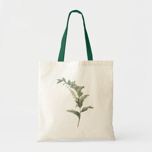Groene Tropische Bladeren Tote Bag (Voorkant)