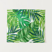 Groene tropische bladeren wandkleed (Voorkant (horizontaal))