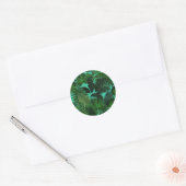 Groene tropische bladpatroon Stickers (Envelop)