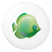 Groene Tropische Cartoon Kast Knop Deur (Voorkant)