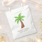 Groene tropische eilandpalm Beach Bedankzakje (Geknipt)