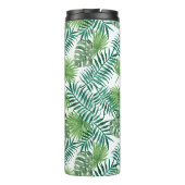 Groene Tropische Exotic Botanic Palm Tree Leaves Thermosbeker (Achterkant)