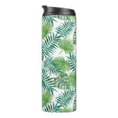 Groene Tropische Exotic Botanic Palm Tree Leaves Thermosbeker (Geroteerd rechts)