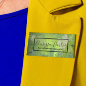 Groene Tropische Exotic Palm Leaves Professional Naamplaatje