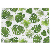 Groene tropische lederen patrooncultuur groot cadeauzakje (Voorkant)