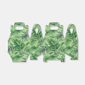 Groene tropische palm en stera-bladeren bedankdoosjes (Uitgevouwen)