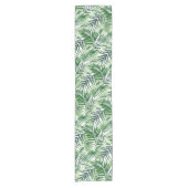 Groene tropische palm en stera-bladeren korte tafelloper (Voorkant)