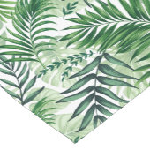 Groene tropische palm en stera-bladeren korte tafelloper (Hoek)