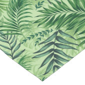 Groene tropische palm en stera-bladeren korte tafelloper (Hoek)