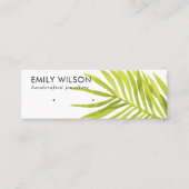 GROENE TROPISCHE PALM FAUNA EARRING STUD DISPLAY MINI VISITEKAARTJE (Voorkant)