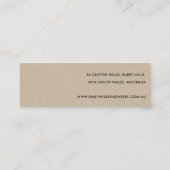 GROENE TROPISCHE PALM FAUNA EARRING STUD DISPLAY MINI VISITEKAARTJE (Achterkant)