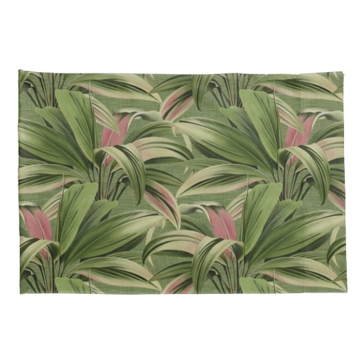 groene tropische palm kussensloop (Achterkant-Rechts)