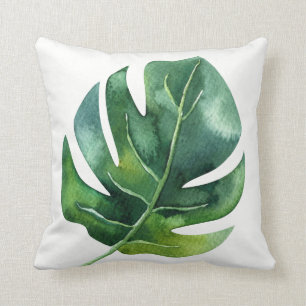 Groene tropische palm Leaf Botanical Island Chic Kussen