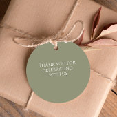 Groene Tropische Palm Leaves Wedding Bedankjes Labels