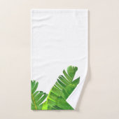 Groene tropische palmbananenbladeren bad handdoek (Handdoek)