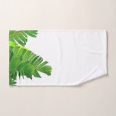 Groene tropische palmbananenbladeren bad handdoek (Handdoek)