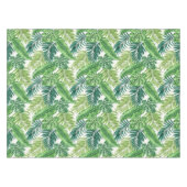 Groene tropische palmbananenmonstera lekt tafelkleed (Voorkant (Horizontaal))