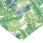 Groene tropische palmbananenmonstera lekt tafelkleed (Gekanteld)