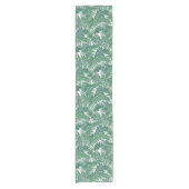 Groene tropische palmbladeren Korte tafelloper (Voorkant)