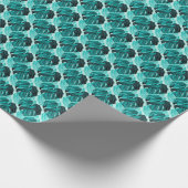 Groene tropische palmbladeren ontwerp. cadeaupapier (Hoek)