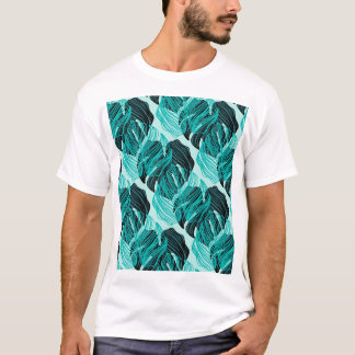 Groene tropische palmbladeren ontwerp. t-shirt