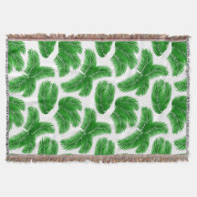 Groene tropische palmbladeren op wit